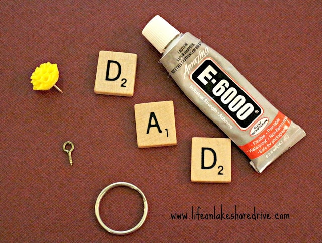 DIY fathers day gift - key chain