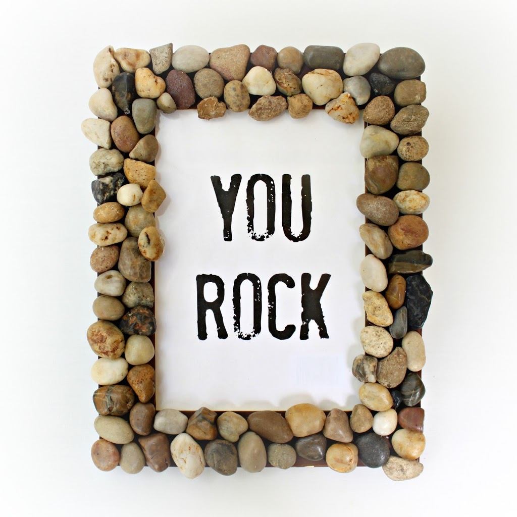 DIY fathers day gift - rocky frame