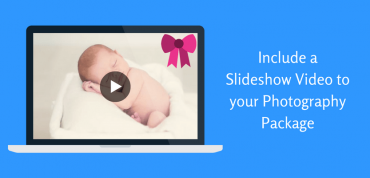 Newborn photography slideshow video