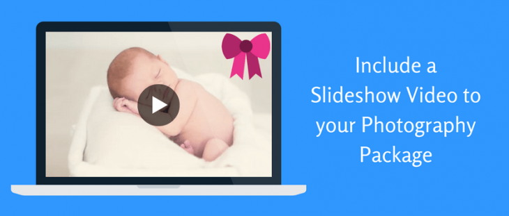 Newborn photography slideshow video